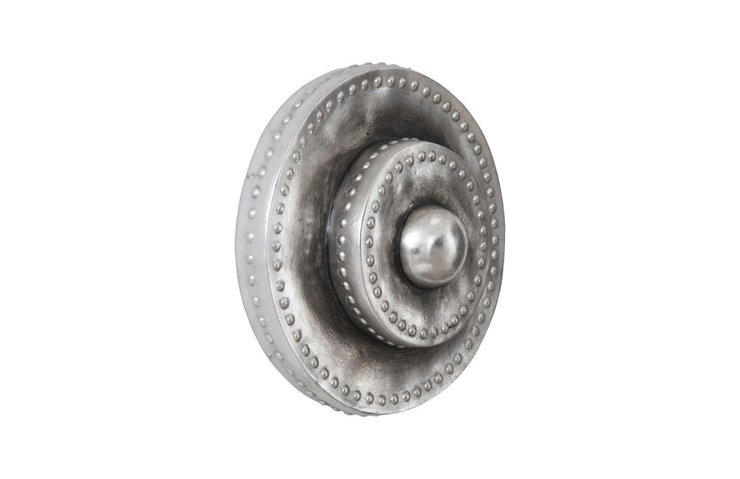 SwayLiving Circles Wall Tile, Silver Leaf with Antiquing WALL ACCENTS