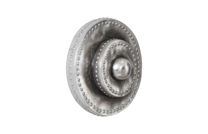 SwayLiving Circles Wall Tile, Silver Leaf with Antiquing WALL ACCENTS