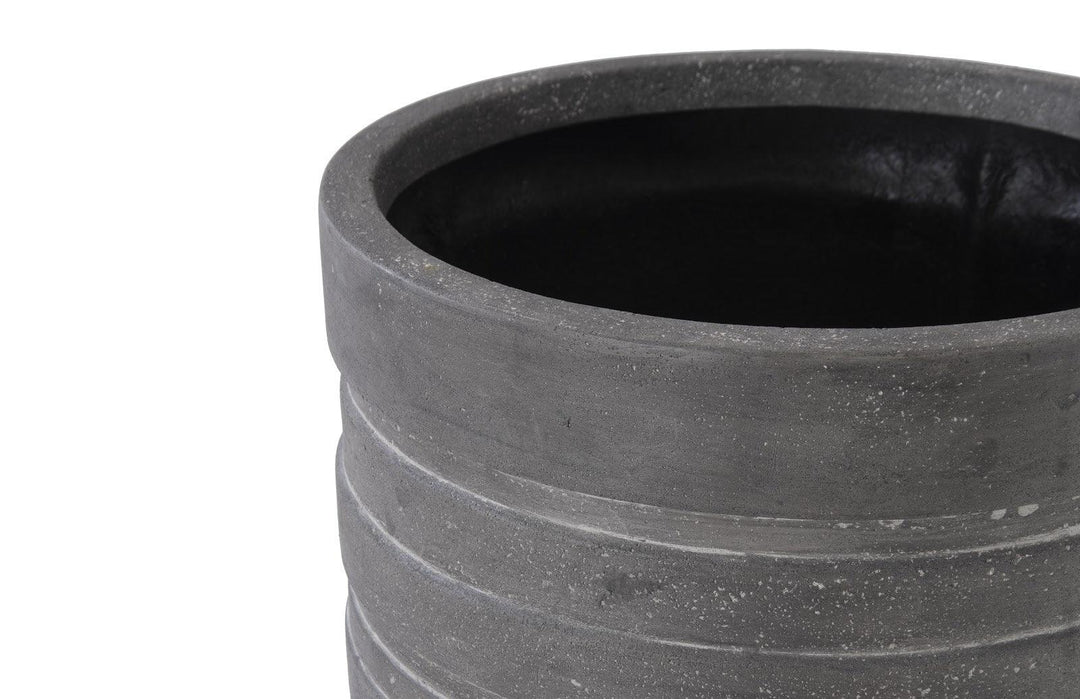SwayLiving June Slim Planter, Raw Gray, LG PLANTERS