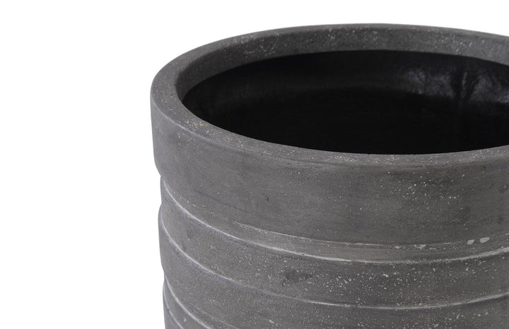 SwayLiving June Slim Planter, Raw Gray, LG PLANTERS
