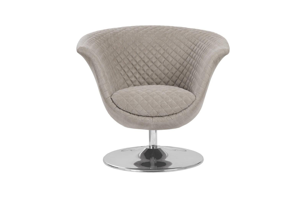 SwayLiving Autumn Swivel Chair, Vintage Gray Taupe ACCENT + LOUNGE CHAIRS