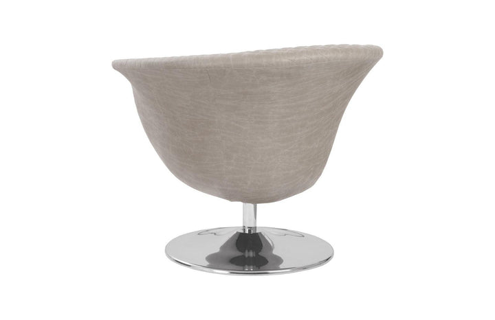 SwayLiving Autumn Swivel Chair, Vintage Gray Taupe ACCENT + LOUNGE CHAIRS