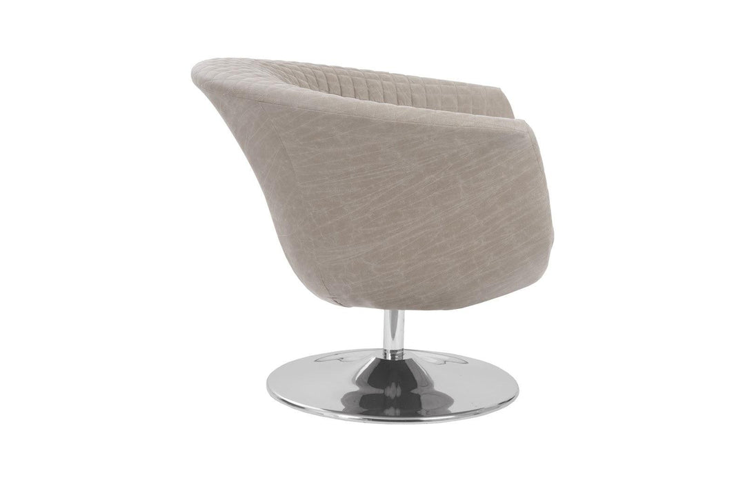 SwayLiving Autumn Swivel Chair, Vintage Gray Taupe ACCENT + LOUNGE CHAIRS