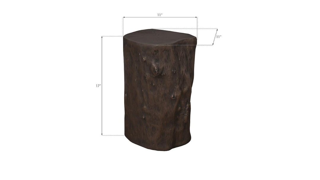 SwayLiving Log Stool, Bronze, SM OTTOMANS, POUFS, + STOOLS