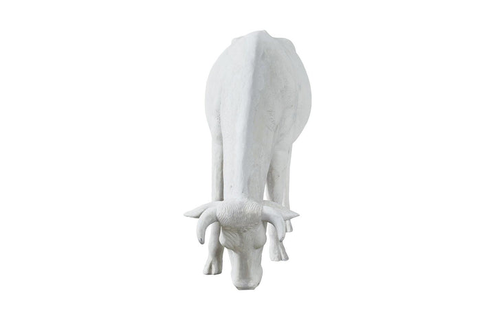 SwayLiving Life Size Cow, Grazing, Off White DECORATIVE OBJECTS