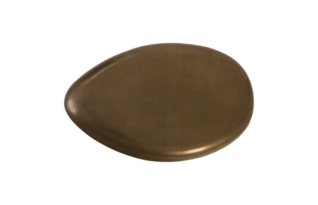 SwayLiving River Stone Coffee Table, Small, Resin, Bronze Finish COFFEE TABLES