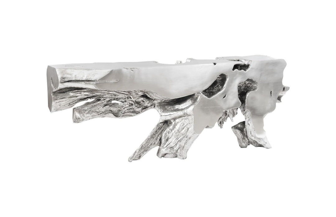 SwayLiving Freeform Console Table, Silver Leaf, LG CONSOLE TABLES
