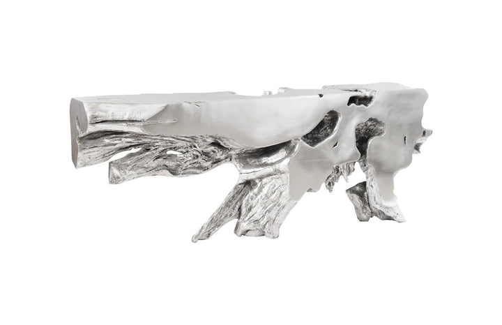 SwayLiving Freeform Console Table, Silver Leaf, LG CONSOLE TABLES