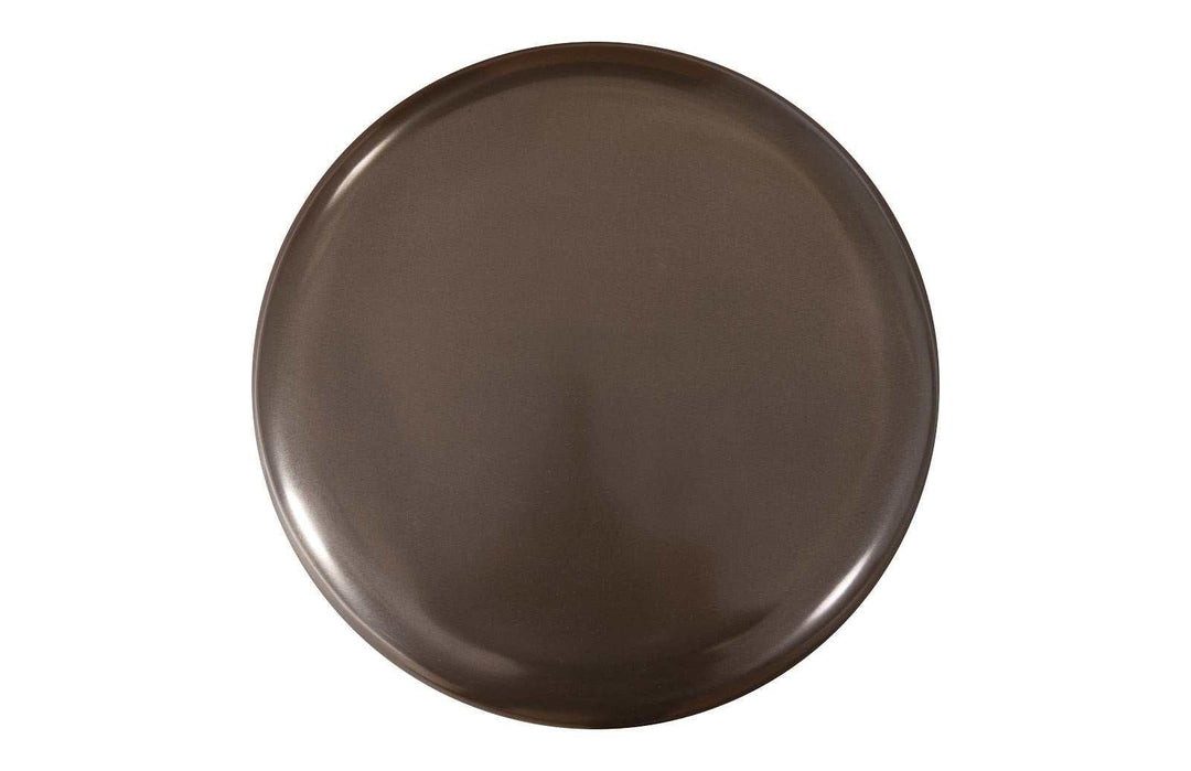 SwayLiving Ribbed Stool, Polished Bronze OTTOMANS, POUFS, + STOOLS