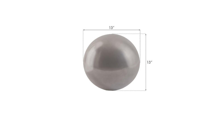 SwayLiving Floor Ball, Small, Polished Aluminum Finish DECORATIVE OBJECTS