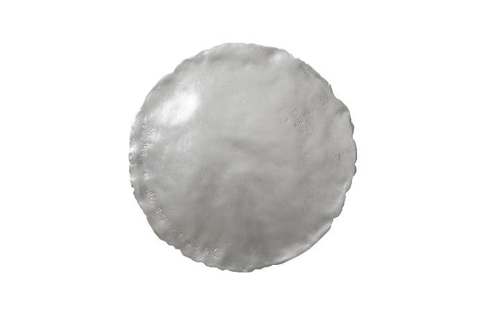SwayLiving Cast Oil Drum Wall Discs, Silver Leaf, Set of 4 WALL ACCENTS