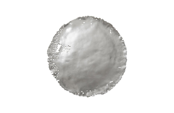 SwayLiving Cast Oil Drum Wall Discs, Silver Leaf, Set of 4 WALL ACCENTS