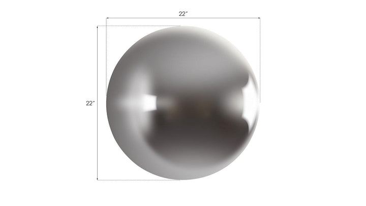 SwayLiving Ball on the Wall, Large, Polished Aluminum Finish WALL ACCENTS