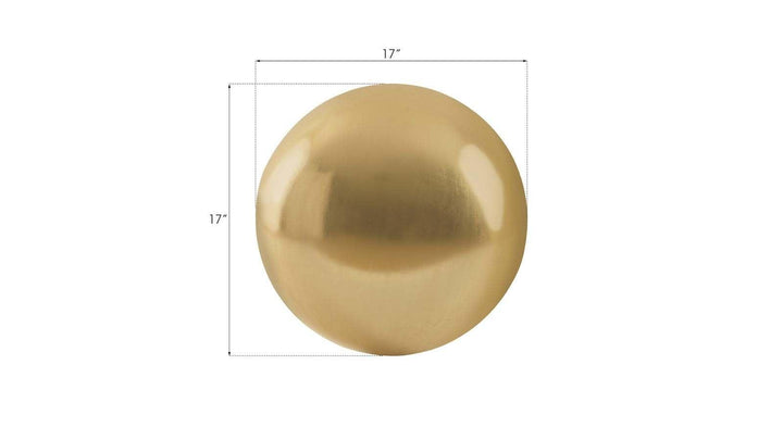 SwayLiving Floor Ball, Medium, Gold Leaf DECORATIVE OBJECTS