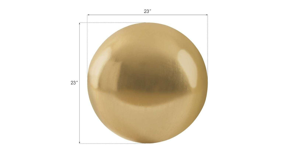 SwayLiving Floor Ball, Large, Gold Leaf DECORATIVE OBJECTS