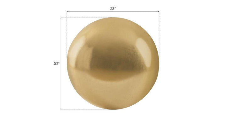 SwayLiving Floor Ball, Large, Gold Leaf DECORATIVE OBJECTS