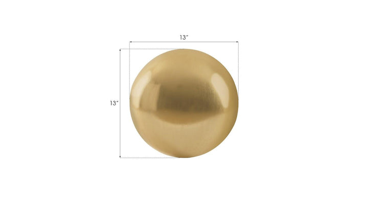SwayLiving Floor Ball, Small, Gold Leaf DECORATIVE OBJECTS