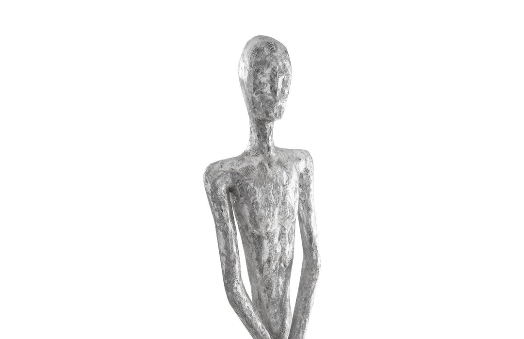 SwayLiving Lloyd Sculpture, Resin, Silver Leaf DECORATIVE OBJECTS