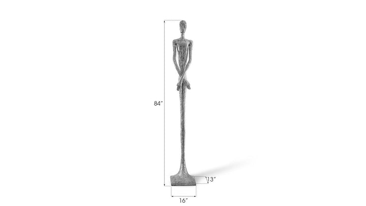 SwayLiving Lloyd Sculpture, Resin, Silver Leaf DECORATIVE OBJECTS
