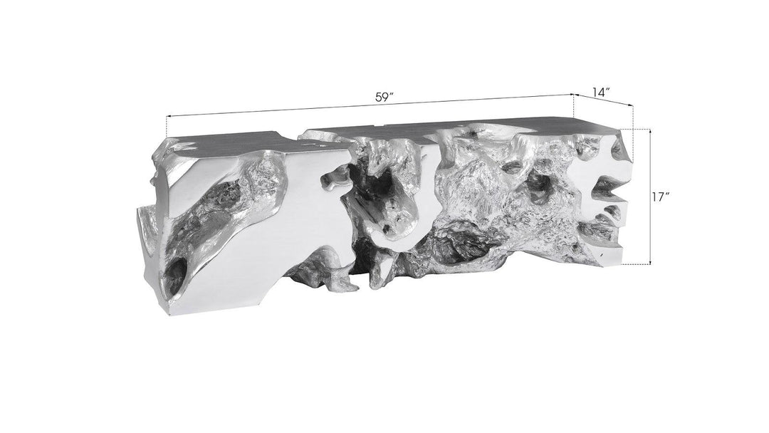 SwayLiving Freeform Bench, Silver Leaf BENCHES
