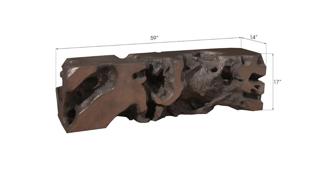 SwayLiving Freeform Bench, Bronze BENCHES