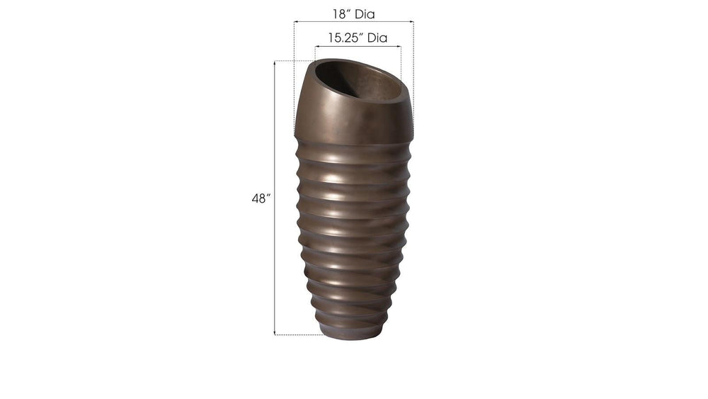 SwayLiving JP Planter, Bronze, MD PLANTERS