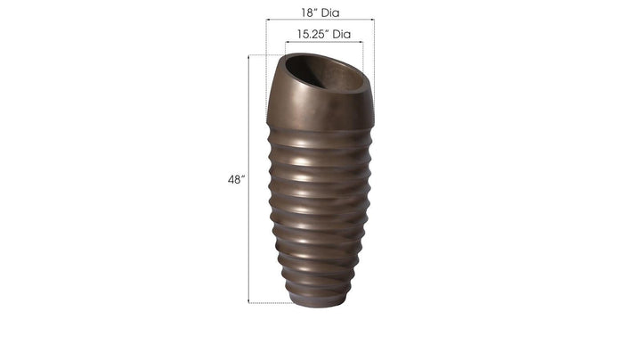 SwayLiving JP Planter, Bronze, MD PLANTERS