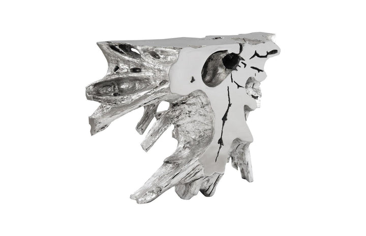 SwayLiving Luxe Freeform Console Table, Silver Leaf CONSOLE TABLES