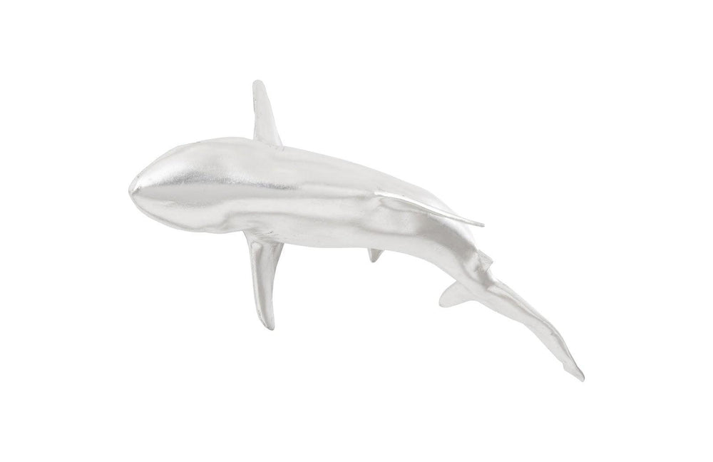 SwayLiving Whaler Shark, Silver Leaf WALL ACCENTS