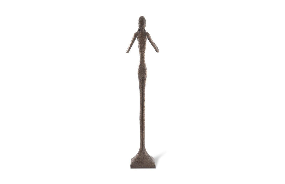 SwayLiving Speak No Evil Slender Sculpture, Large, Resin, Bronze Finish DECORATIVE OBJECTS