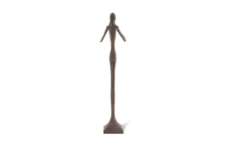 SwayLiving Speak No Evil Slender Sculpture, Large, Resin, Bronze Finish DECORATIVE OBJECTS