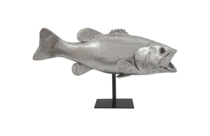 SwayLiving Large Mouth Bass Fish, with Stand DECORATIVE OBJECTS