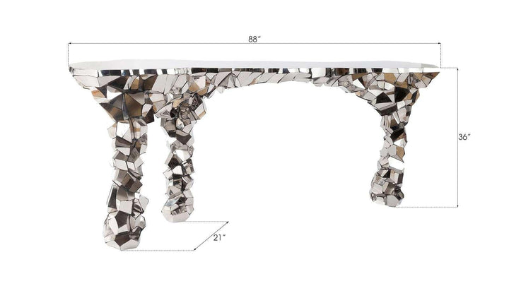 SwayLiving Radica Trizole Console CONSOLE TABLES