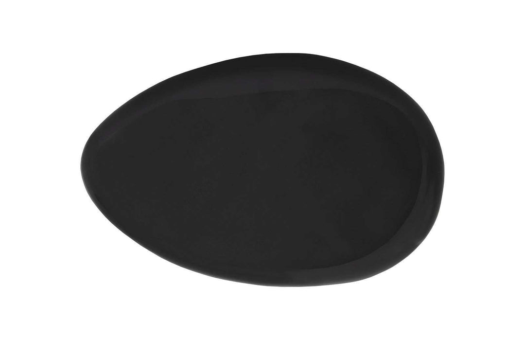 SwayLiving River Stone Coffee Table, Large, Gel Coat Black COFFEE TABLES