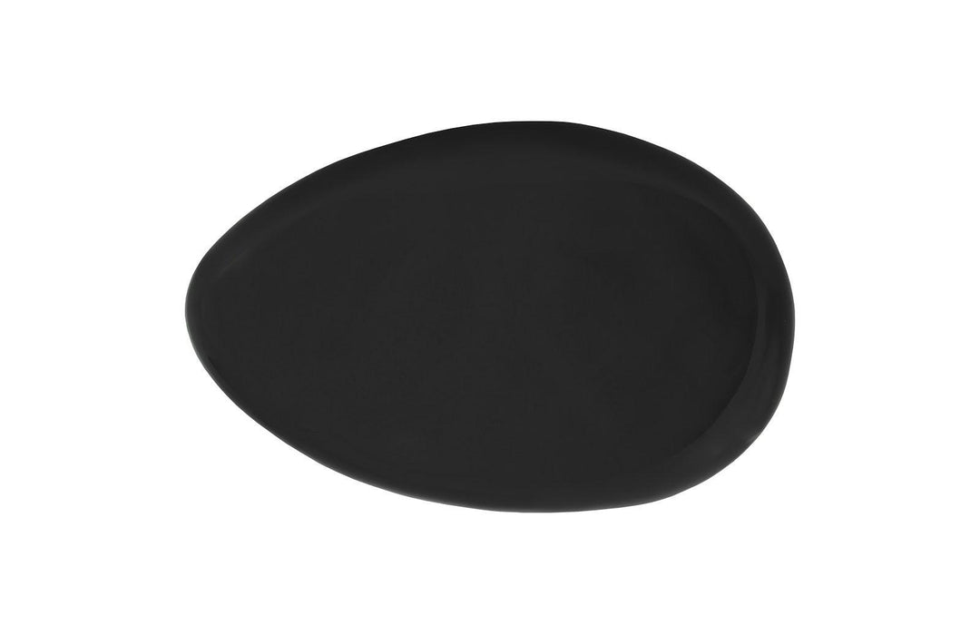 SwayLiving River Stone Coffee Table, Small, Gel Coat Black COFFEE TABLES