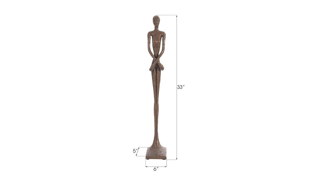 SwayLiving Lottie Sculpture, Small, Resin, Bronze Finish DECORATIVE OBJECTS