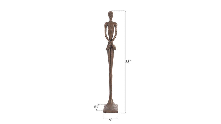 SwayLiving Lottie Sculpture, Small, Resin, Bronze Finish DECORATIVE OBJECTS