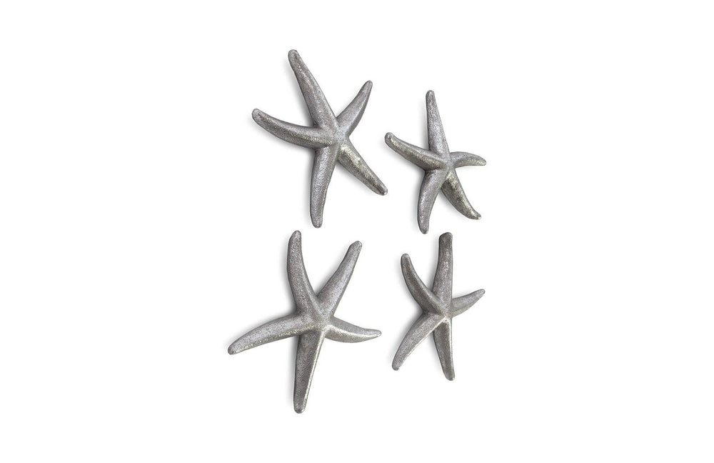 SwayLiving Starfish, Silver Leaf, Set of 4, SM WALL ACCENTS