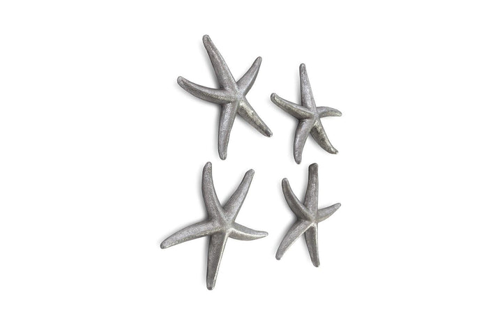 SwayLiving Starfish, Silver Leaf, Set of 4, SM WALL ACCENTS