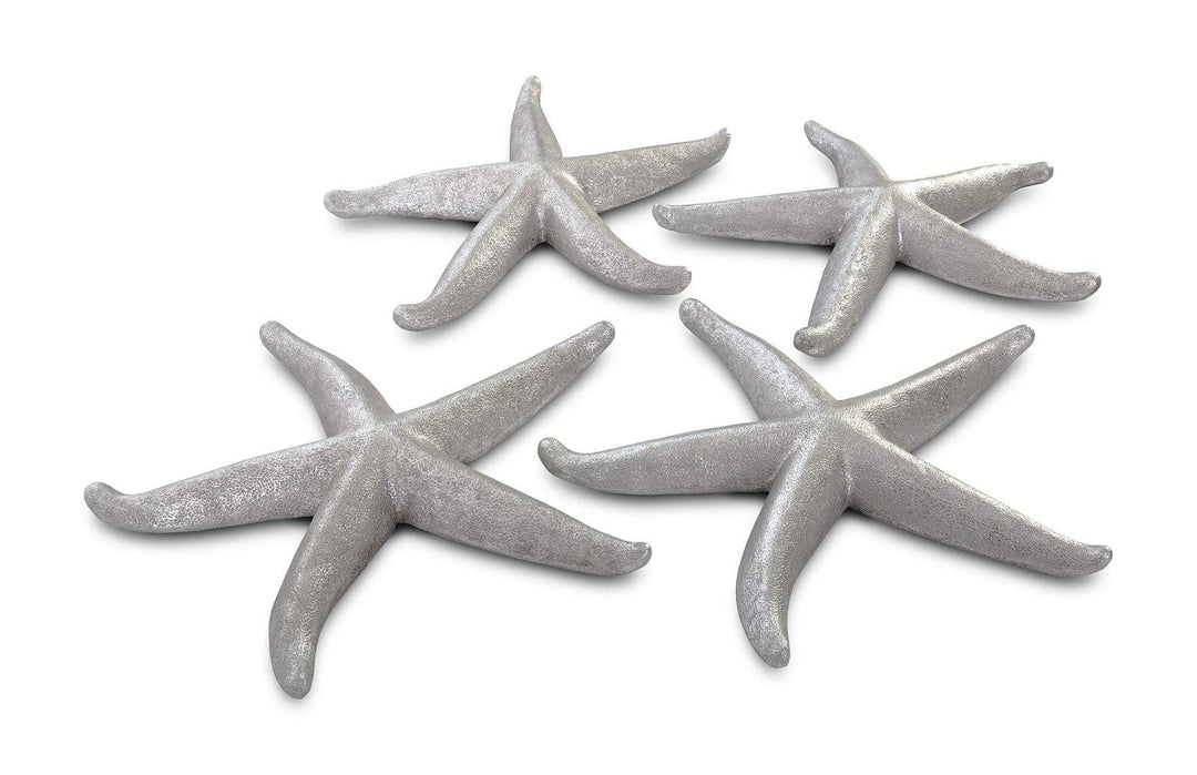SwayLiving Starfish, Silver Leaf, Set of 4, LG WALL ACCENTS