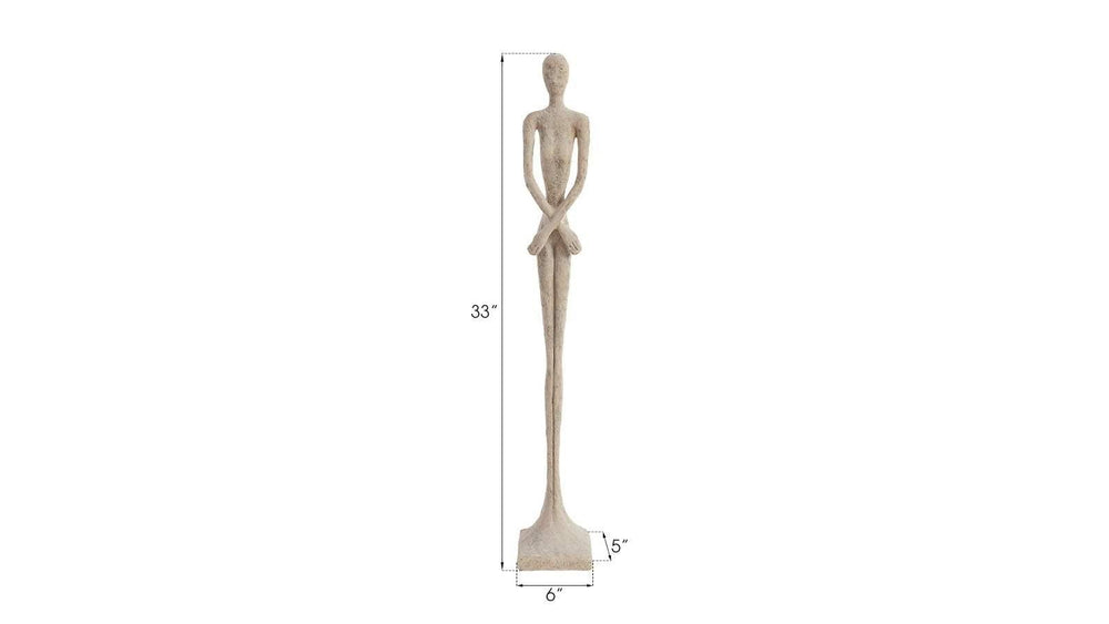 SwayLiving Lottie Sculpture, Small, Resin, Roman Stone DECORATIVE OBJECTS