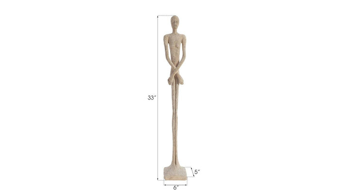 SwayLiving Lloyd Sculpture, Small, Resin, Roman Stone DECORATIVE OBJECTS