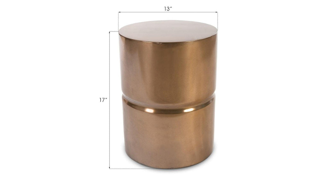 SwayLiving Stacked Stool, Bronze OTTOMANS, POUFS, + STOOLS