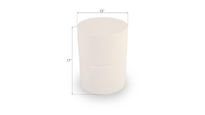 SwayLiving Stacked Stool, Gel Coat White OTTOMANS, POUFS, + STOOLS
