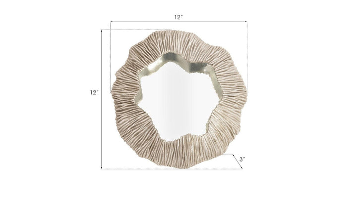 SwayLiving Fungia Mirror, Silver WALL MIRRORS