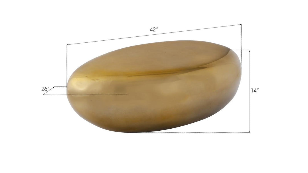 SwayLiving River Stone Coffee Table, Small, Liquid Gold COFFEE TABLES