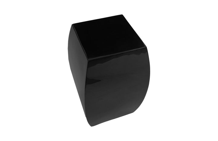 SwayLiving Taba Side Table, Gel Coat Black ACCENT TABLES