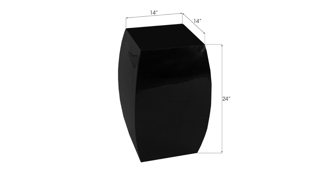 SwayLiving Taba Side Table, Gel Coat Black ACCENT TABLES