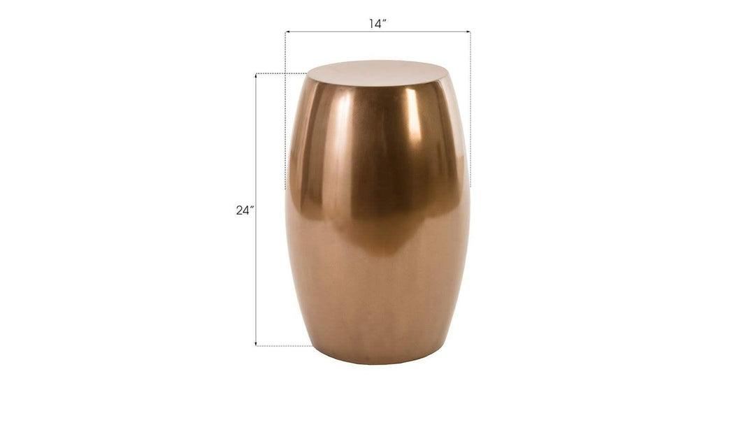 SwayLiving Vex Side Table, Polished Bronze ACCENT TABLES