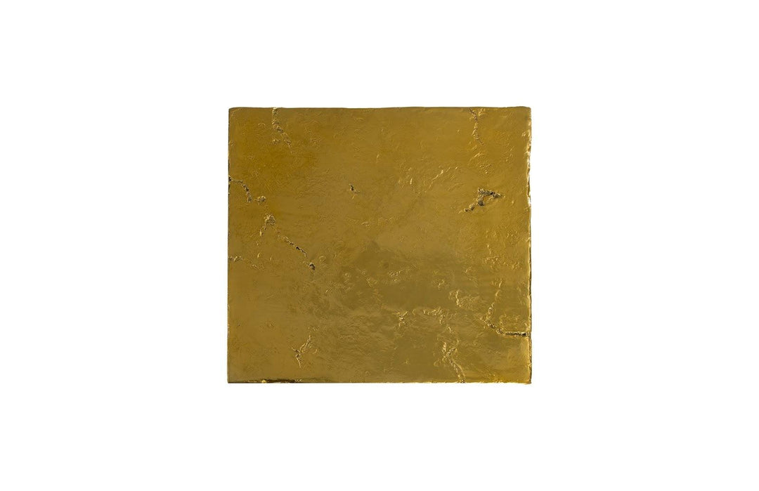 SwayLiving Slate Pedestal, Medium, Liquid Gold ACCENT TABLES